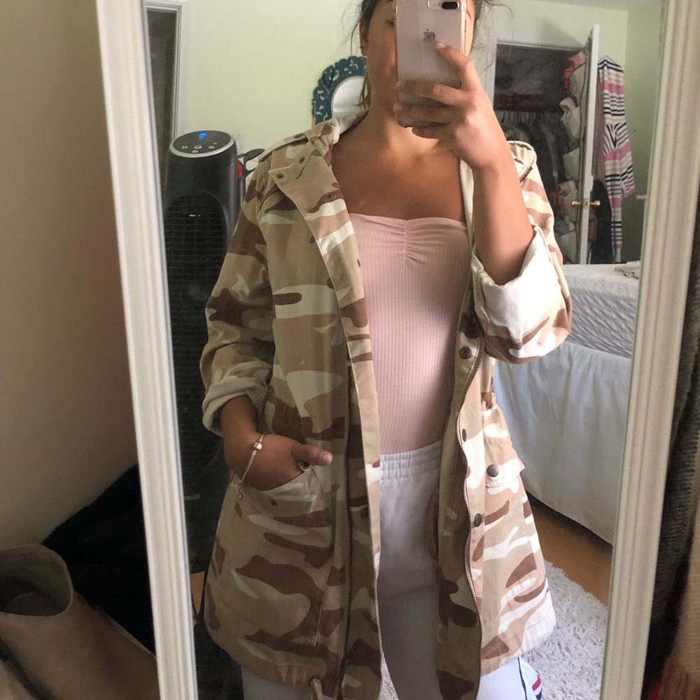 Oversized camo jacket